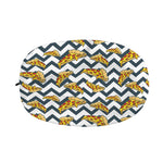 Zigzag Pizza Pattern Print Car Side Mirror Covers