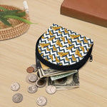 Zigzag Pizza Pattern Print Coin Purse