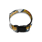 Zigzag Pizza Pattern Print Dog Collar