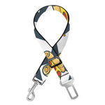 Zigzag Pizza Pattern Print Dog Seat Belt