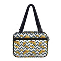 Zigzag Pizza Pattern Print Double Strap Bible Bag