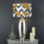 Zigzag Pizza Pattern Print Drum Lamp Shade
