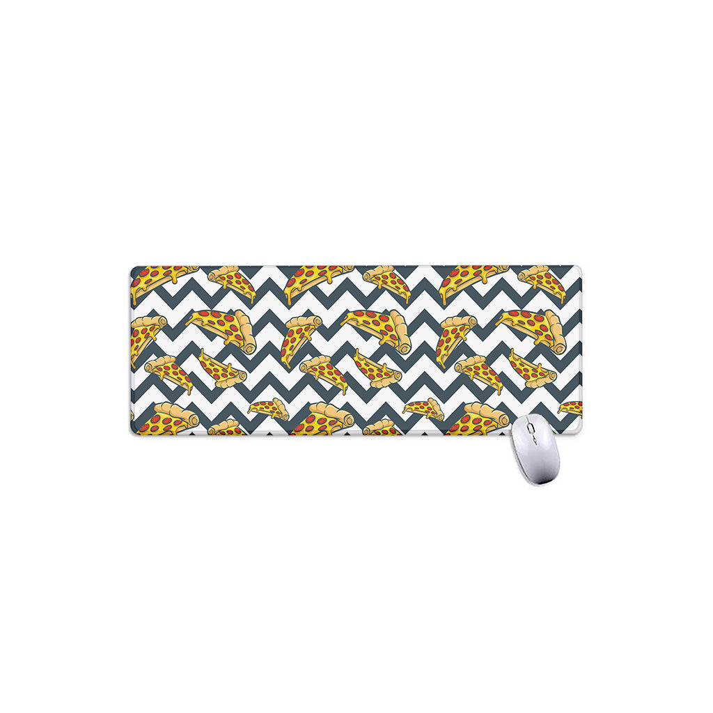 Zigzag Pizza Pattern Print Extended Mouse Pad