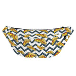 Zigzag Pizza Pattern Print Fanny Pack