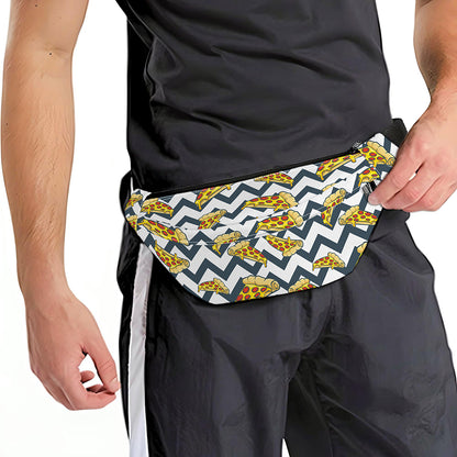 Zigzag Pizza Pattern Print Fanny Pack
