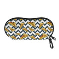 Zigzag Pizza Pattern Print Glasses Case