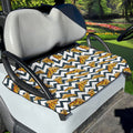 Zigzag Pizza Pattern Print Golf Cart Seat Cover