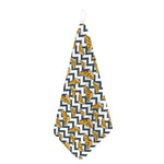 Zigzag Pizza Pattern Print Hand Towel