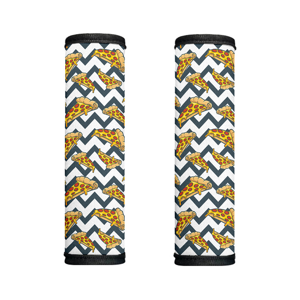 Zigzag Pizza Pattern Print Handle Covers