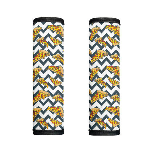 Zigzag Pizza Pattern Print Handle Covers