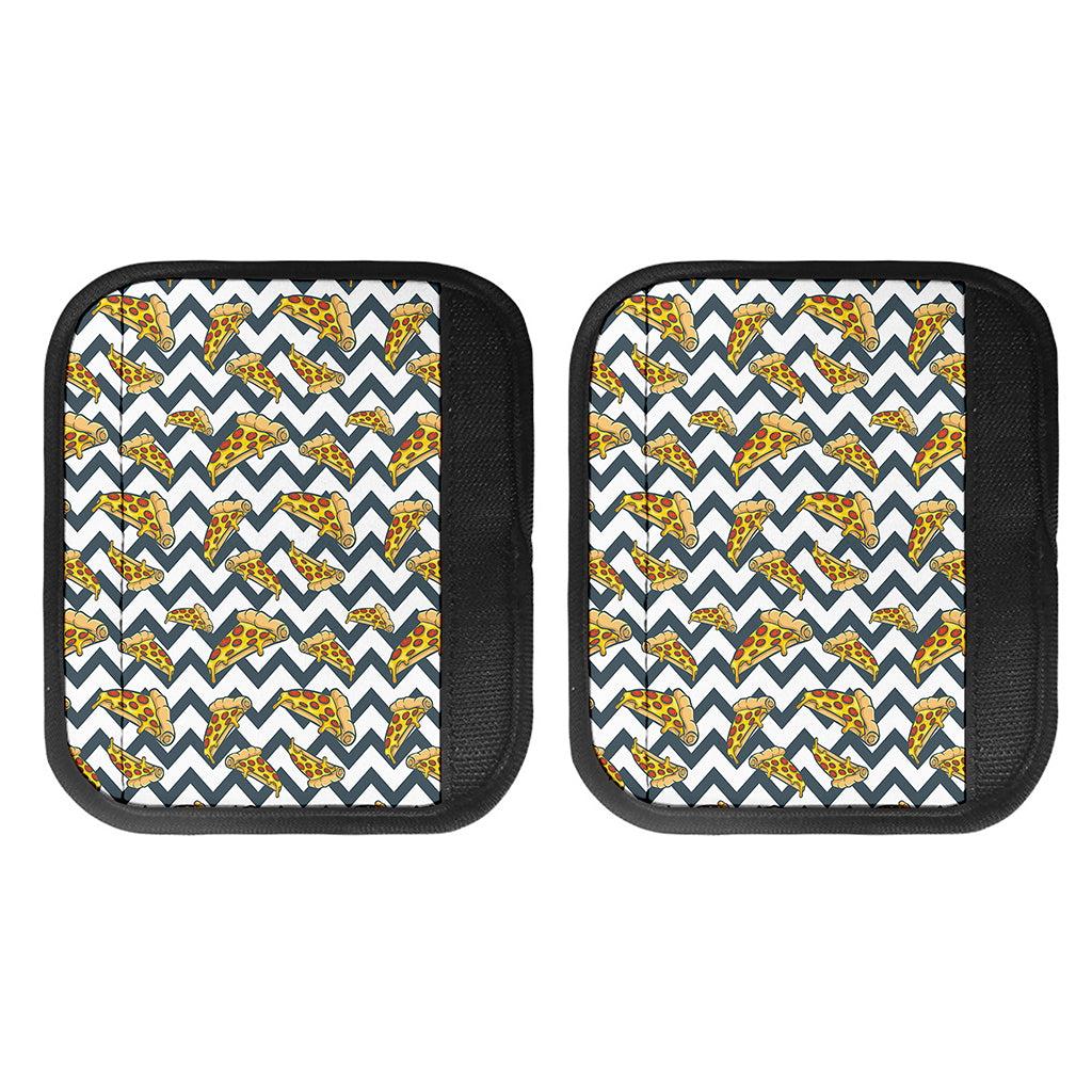 Zigzag Pizza Pattern Print Handle Covers