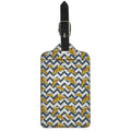 Zigzag Pizza Pattern Print Luggage Tag