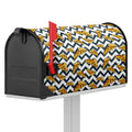 Zigzag Pizza Pattern Print Mailbox Cover