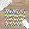 Zigzag Pizza Pattern Print Mouse Pad