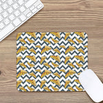 Zigzag Pizza Pattern Print Mouse Pad