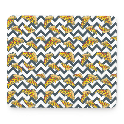 Zigzag Pizza Pattern Print Mouse Pad