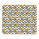 Zigzag Pizza Pattern Print Mouse Pad