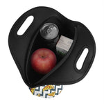 Zigzag Pizza Pattern Print Neoprene Lunch Bag