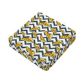 Zigzag Pizza Pattern Print Outdoor Seat Cushion Cover