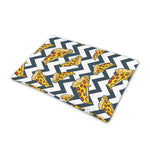 Zigzag Pizza Pattern Print Pet Cooling Mat Cover