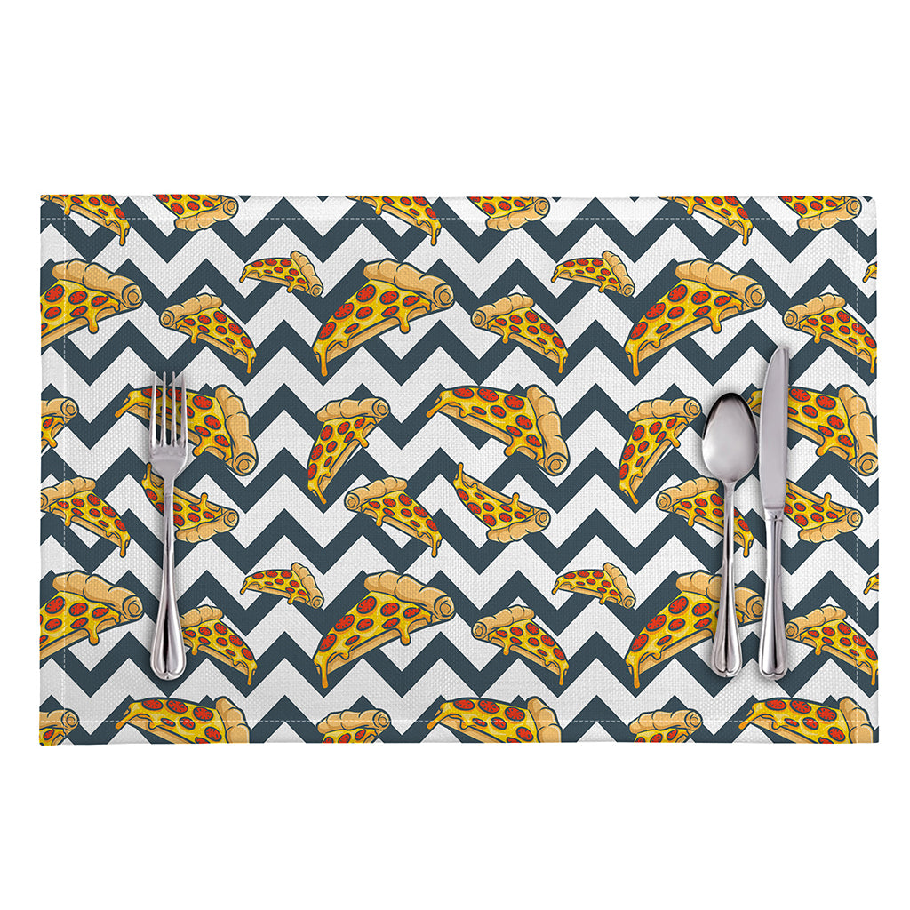 Zigzag Pizza Pattern Print Placemat