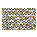 Zigzag Pizza Pattern Print Placemat