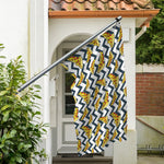 Zigzag Pizza Pattern Print Polyester Flag