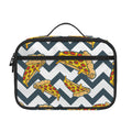 Zigzag Pizza Pattern Print Portable Lunch Bag