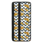 Zigzag Pizza Pattern Print Refrigerator Handle Covers