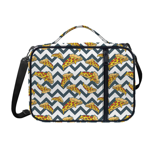Zigzag Pizza Pattern Print Shoulder Strap Bible Bag