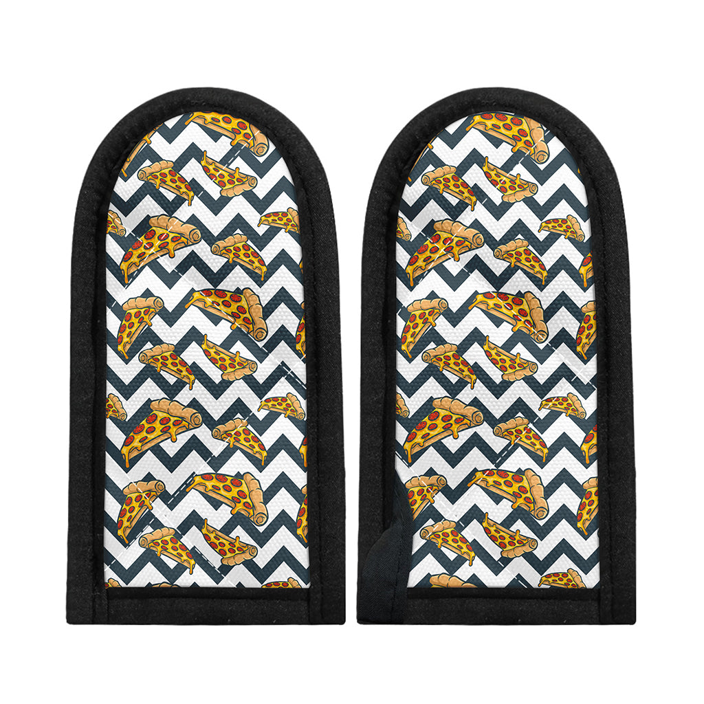 Zigzag Pizza Pattern Print Skillet Handle Cover