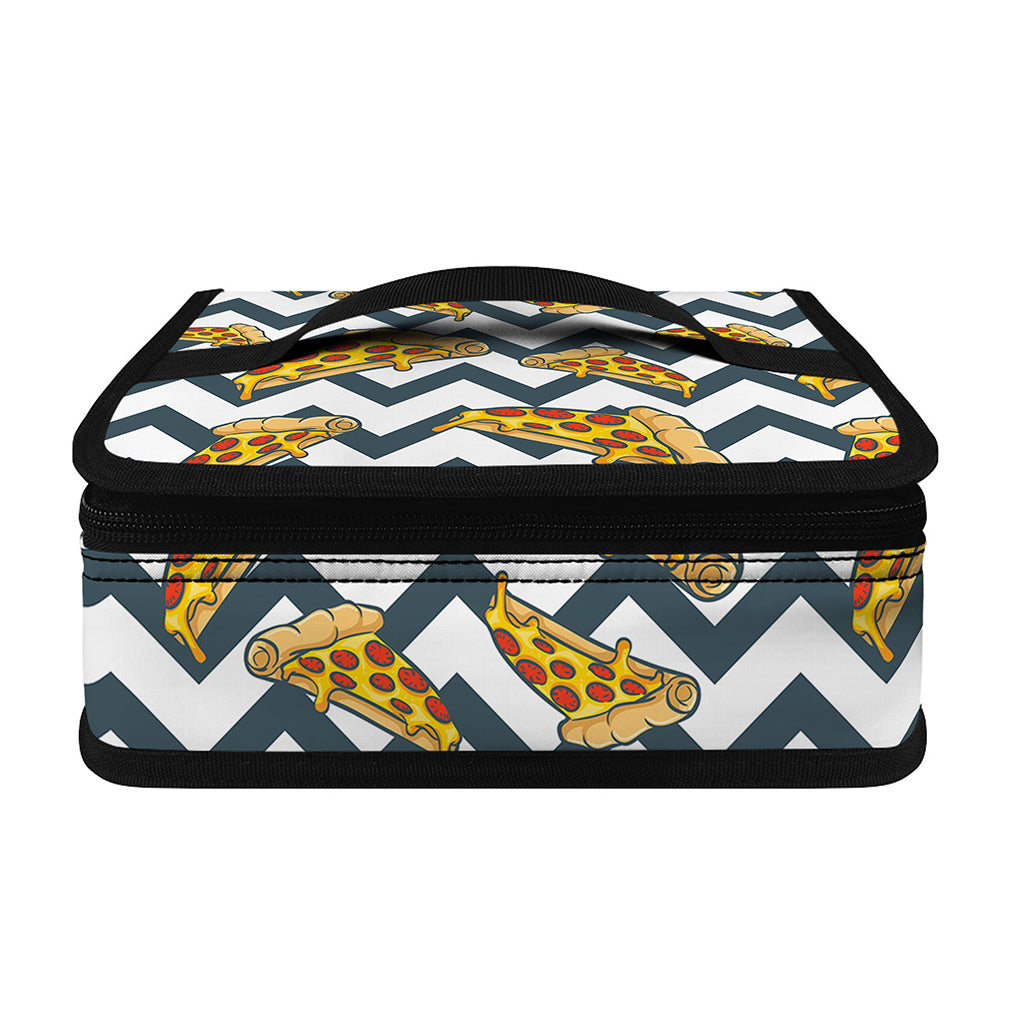 Zigzag Pizza Pattern Print Small Lunch Bag