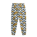 Zigzag Pizza Pattern Print Sweatpants
