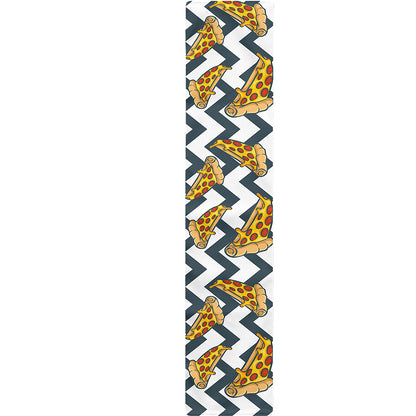 Zigzag Pizza Pattern Print Table Runner