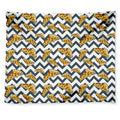 Zigzag Pizza Pattern Print Tapestry