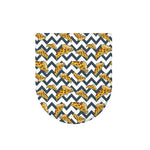 Zigzag Pizza Pattern Print Toilet Lid Cover