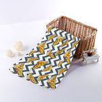 Zigzag Pizza Pattern Print Towel