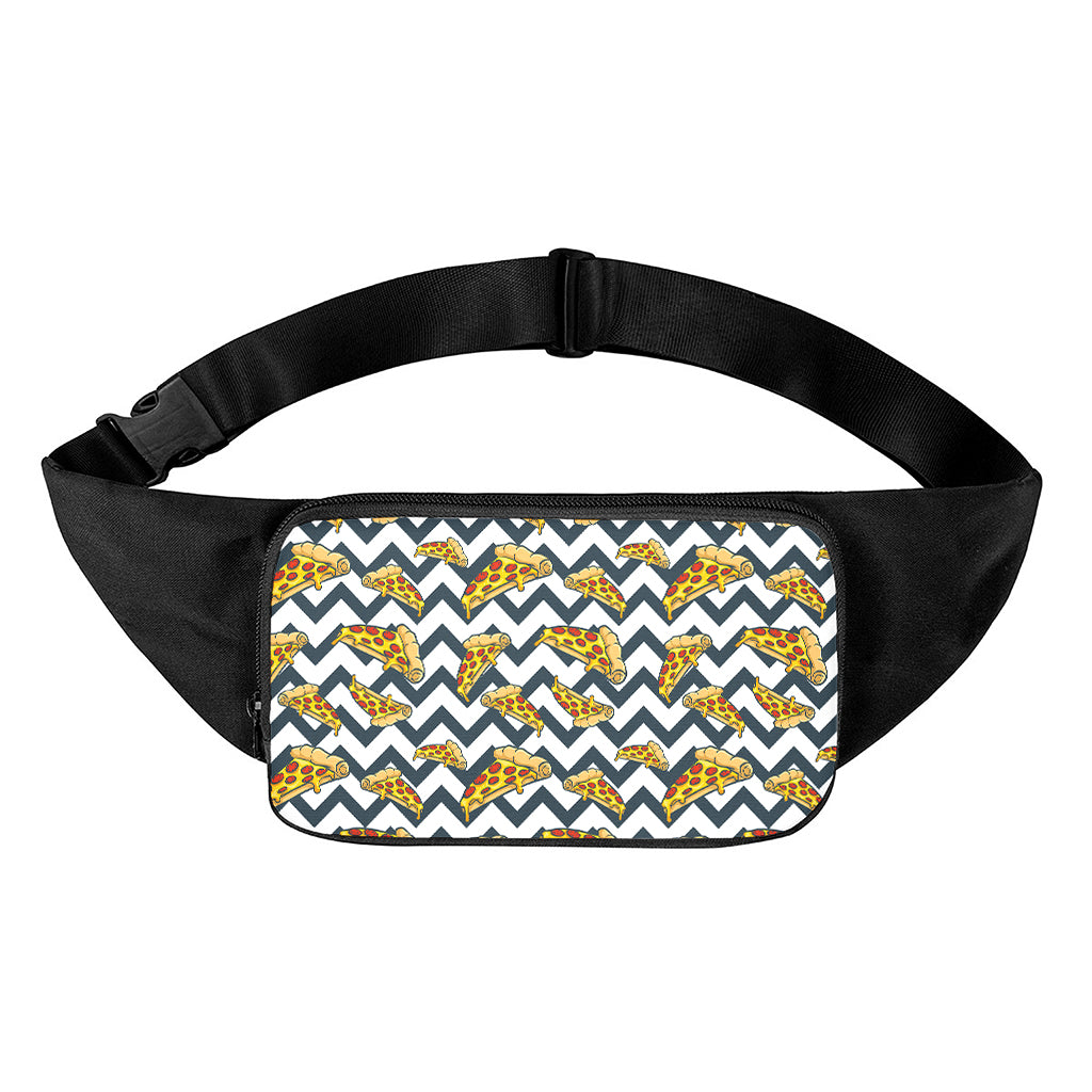 Zigzag Pizza Pattern Print Waist Bag
