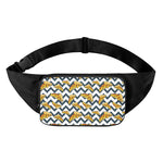 Zigzag Pizza Pattern Print Waist Bag