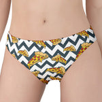 Zigzag Pizza Pattern Print Women's Panties