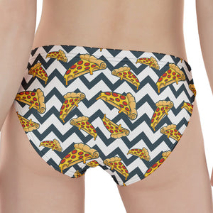 Zigzag Pizza Pattern Print Women's Panties