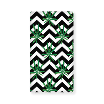 Zigzag Weed Pattern Print Baby Crib Sheet