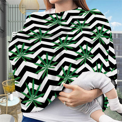 Zigzag Weed Pattern Print Baby Seat Cover