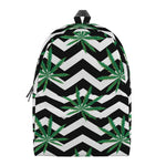Zigzag Weed Pattern Print Backpack