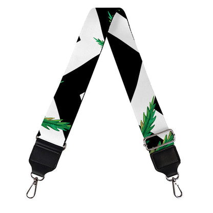 Zigzag Weed Pattern Print Bag Strap