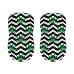 Zigzag Weed Pattern Print Bar Stool Covers