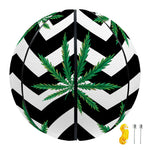 Zigzag Weed Pattern Print Basketball