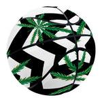 Zigzag Weed Pattern Print Basketball