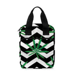 Zigzag Weed Pattern Print Bible Tote Bag