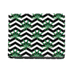 Zigzag Weed Pattern Print Bifold Wallet